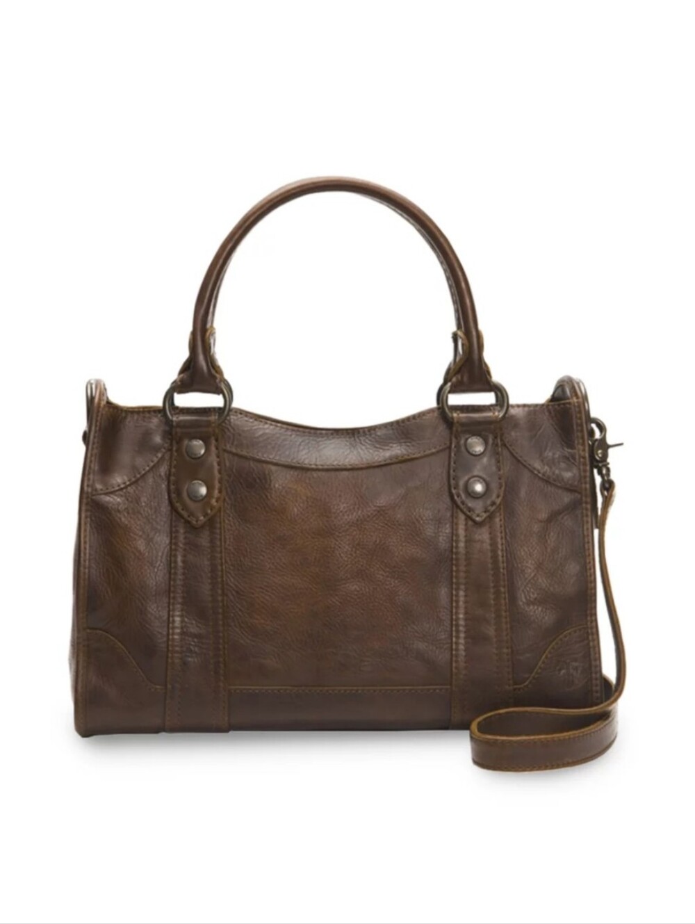 FryeMelissa Satchel Dark Brown